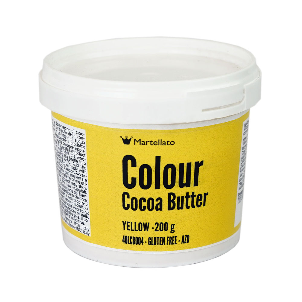Cocoa Butter Lime Yellow 200 g Martellato