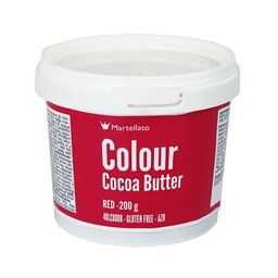 [173454] Beurre de cacao rouge  200 g Martellato