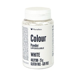 [173440] Colour Powder White Liposoluble 25 g Martellato