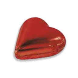 [178416] Red Heart Hazelnut Praline Milk Chocolate Foiled Bonbon 2.35 kg Choctura