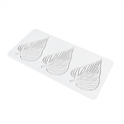 [ARTG-9256] Silicone Mold Hosta Leaf 3 cavity 1 pc Artigee