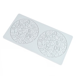 [ARTG-9253] Silicone Mold Lace Mat Round Floral 2 cavity 1 pc Artigee
